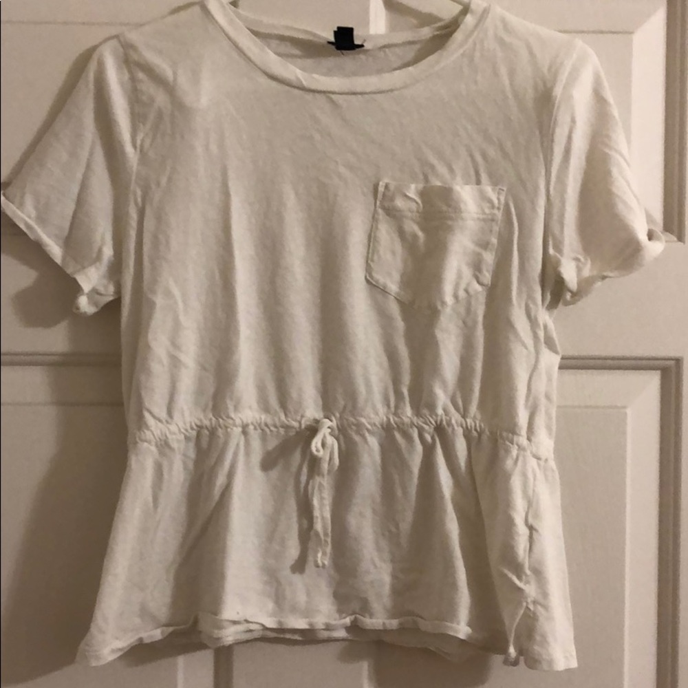 JCrew drawstring pocket tee
